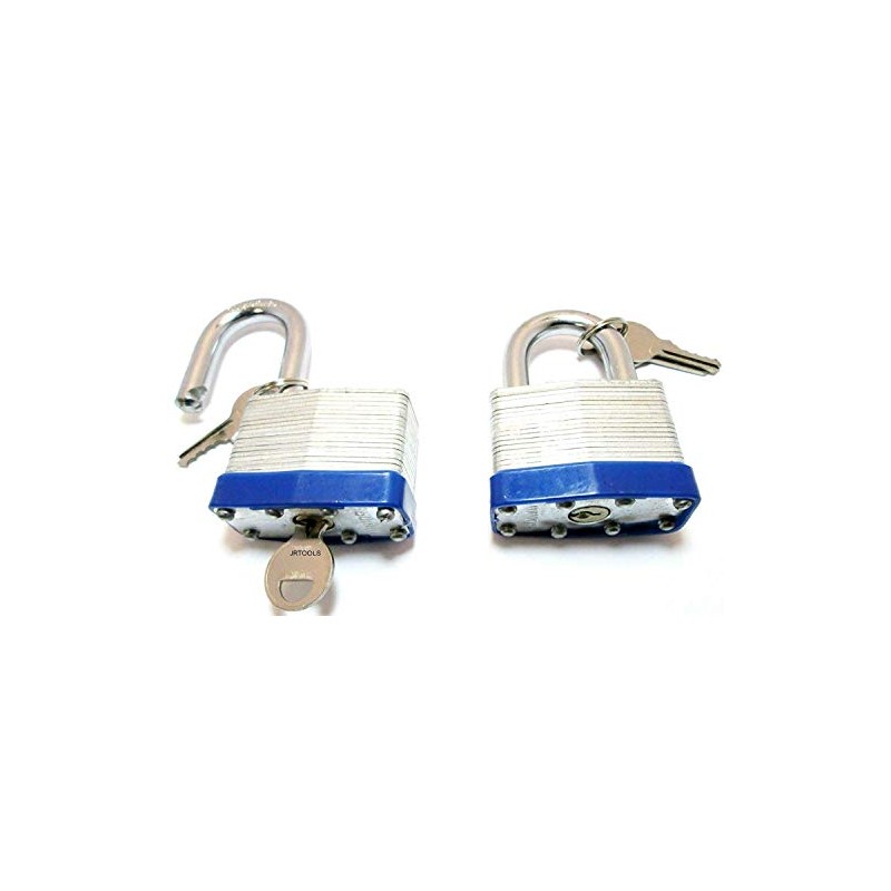 Toolzone 2Pc 50mm Laminated Padlock Keyed Alike