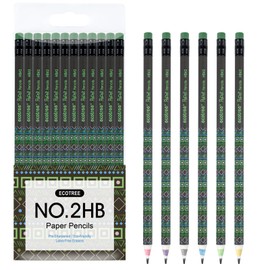 ECOTREE Sharpened Pencils #2 Cute Pencil for Kids Number 2 Pencils for School Supplies, Back to School, 12 Count