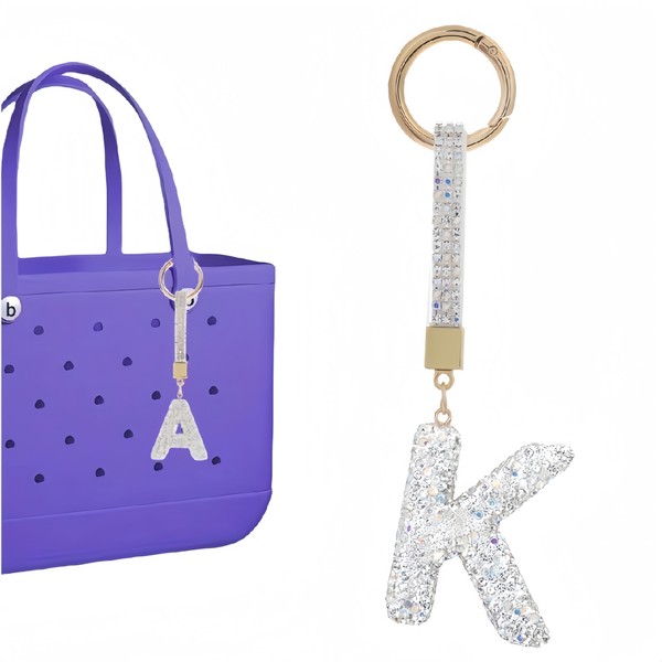 IN Chenthy Diamond Letters Charms for Bogg Bag, Fashion Alphabet