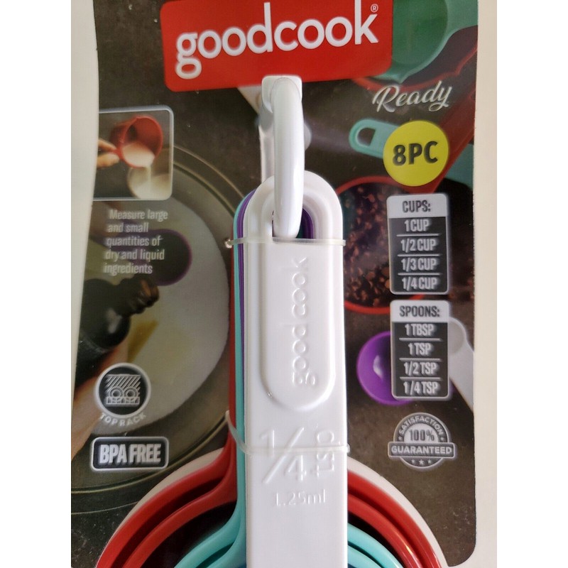 GoodCook 8pc Measuring Cup and Measuring Spoon Set