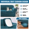 H.VERSAILTEX Real Velvet Plush 3 Piece Stretch Sofa Covers Couch