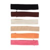 Goody Basic Head Wraps - 6 Ct, Warm Tones, Damage-Free