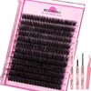 Fluffy Lash Clusters Kit 80D Lash Extension Kit 12-20MM Thick