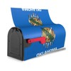 Oklahoma State Flag Print Magnetic Mailbox Cover,Mailbox Decorations for Outside,Christmas