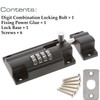 Digit Combination Locking Bolt,Combination Locking Bolt 4 Digit Sliding Lockable