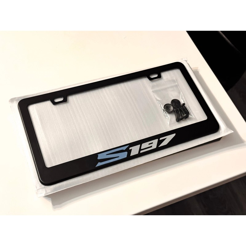 Unbranded Mustang S197 Premium Black Metal License Plate Frame Tag