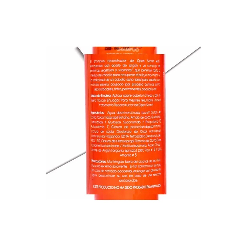 Open Secret Shampo Reconstructor Aceite Argan 300
