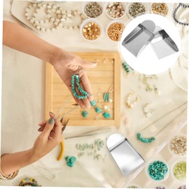 TEHAUX 2pcs Jewelry Shovel Shovel for Beads Storage Small for Jewelry Organiser Stainless Steel Diy Accessory Spacer Beads Scoop