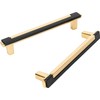 SYZOW 6 Pack Cabinet Handles Kitchen Cabinet Knobs Black and