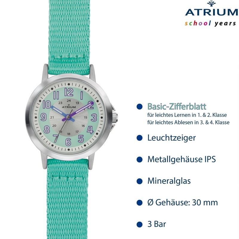 Atrium A46-13 Children's Watch Girls Analogue Quartz Extra Clear with