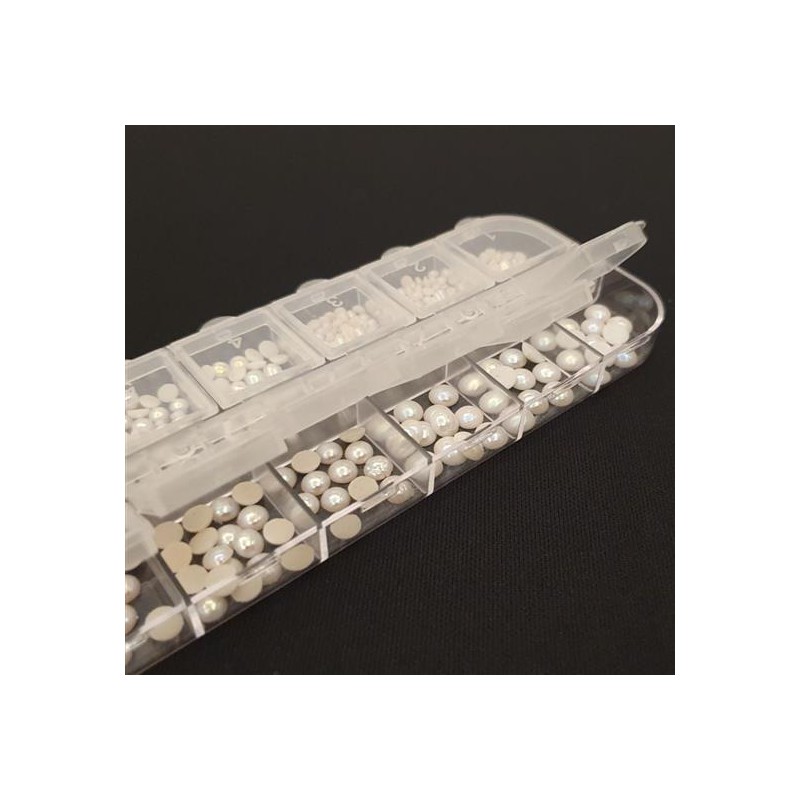 etc DIY Nail Art Resin Art Decoration Parts Set White