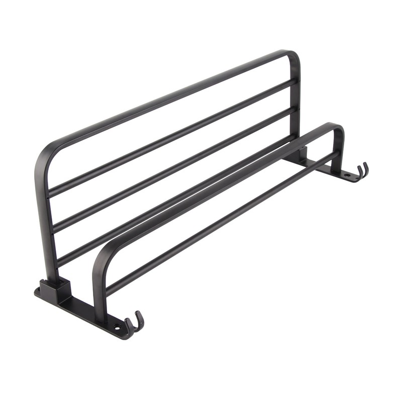 Household Bathroom Toilet Wall Mounted Folding Towel Rack Space Aluminum