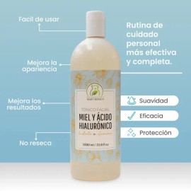 Tónico Facial Productos Mart Mexico Miel Orgánica y Ácido Hialurónico 1L