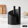 Wooden Paper Towel Holder for Countertops – Mountain-Shaped Solid Wood