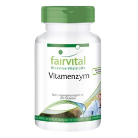 Fairvital Enzyme Complex – Vitamin Enzyme – High Dose – 500 Tablets – with Pancreatin