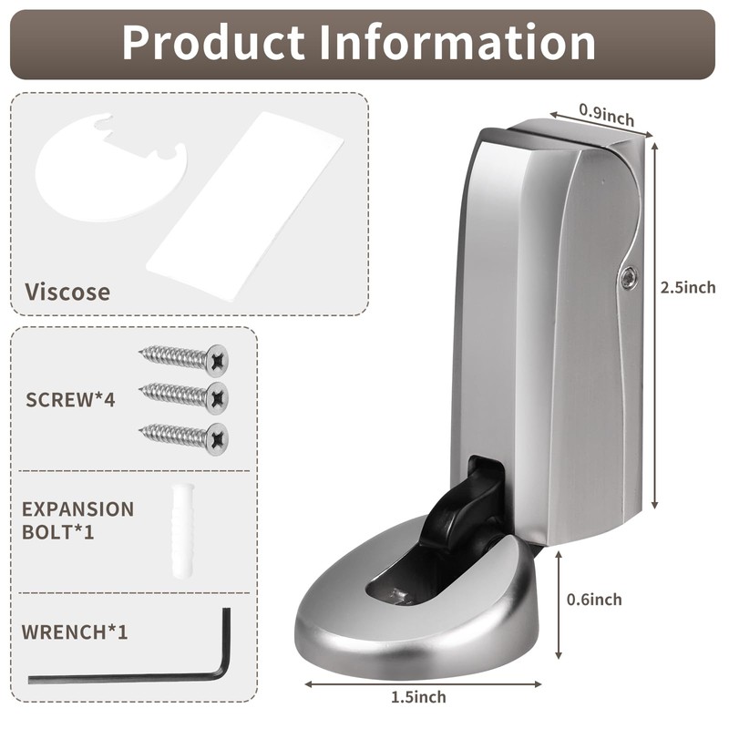 Mechanical Door Stoppers with Hydraulically WYGWP Windproof Heavy Duty Stop