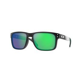 Oakley OO9102 Sunglasses Bundle: OO 9102 HOLBROOK 9102S6 Holbrook Nyj Matte Black Prizm and Eyewear Cleaning Kit