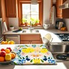 Flower Drying Mat 16" X 18" Yellow flower Kitchen Counter