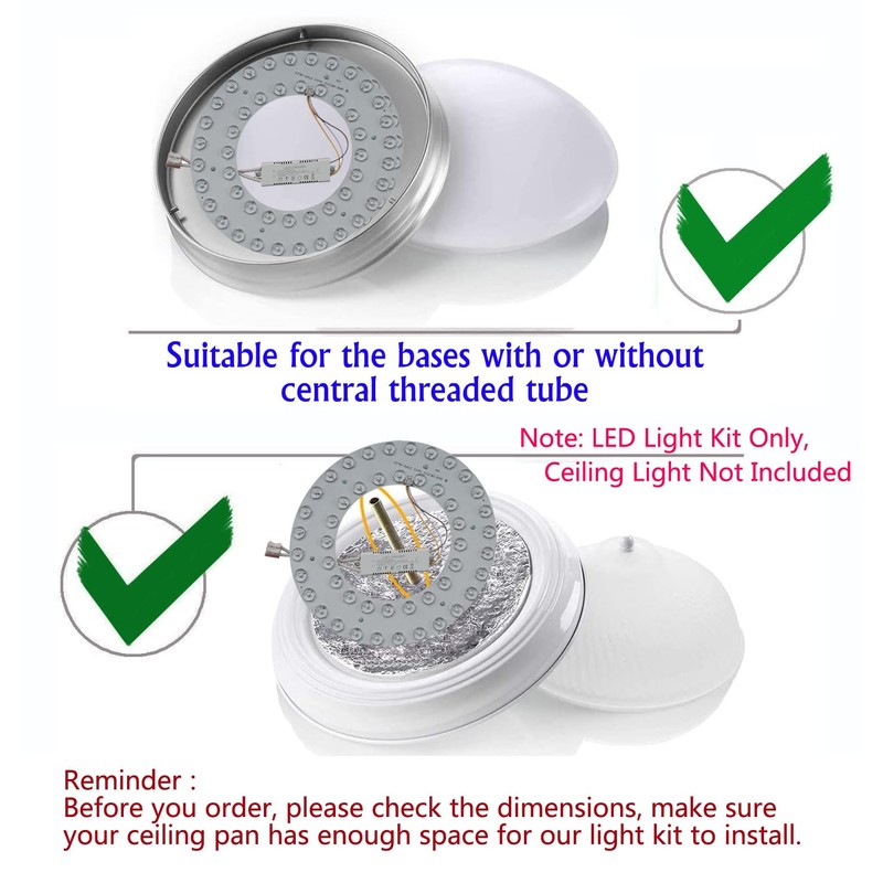 OLYMSTAR 35W 3 CCT LED Light Kit Replacement, LED Panel