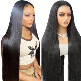 Eool Straight 20 Inch 9 x 6 Max Part HD Lace Front Real Human Hair Wig 200% Density Wear And Go Glueless 12A 100% Human Hair Wigs for Black Women Pre Plucked Pre Cut Friendly To Beginners (51 cm)
