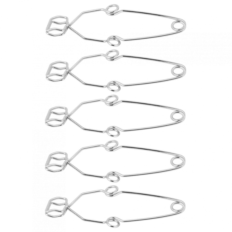 Pack of 5 Spring Steel Test Tube Clip Clamp Labs