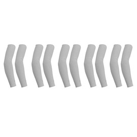 2/3/5 Pair Kids Child Cooling Arm Sleeves Cover UV Sun Protection Outdoor Sports Basketball Football Cycling - Color: 5 Pair Gray