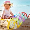 KMDJG Beach Toy Mesh Beach Bag, Kids Shell Collecting Bag,