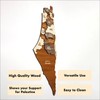 Palestine Wooden Wall Map Islamic Wall Art Decor - Size: