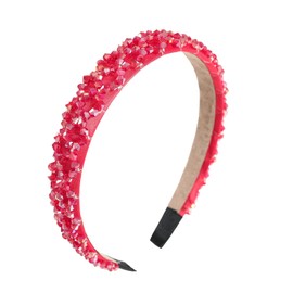 Diademas de Cristal con Diamantes de Imitación para Mujeres Y Niñas, Diadema Brillante con Cuentas, Banda para El Cabello Acolchada, Accesorios para El Cabello para Bodas Y Festividades, Color