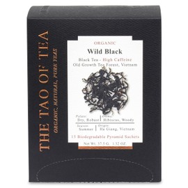The Tao of Tea Wild Black Box Pyramid Sachets, 1.32 Ounce