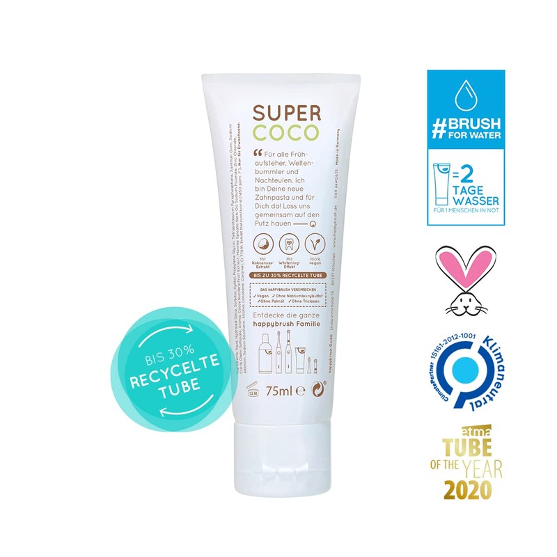 happybrush® Vegan Toothpaste Mix Pack - Natural Toothpaste for Healthy