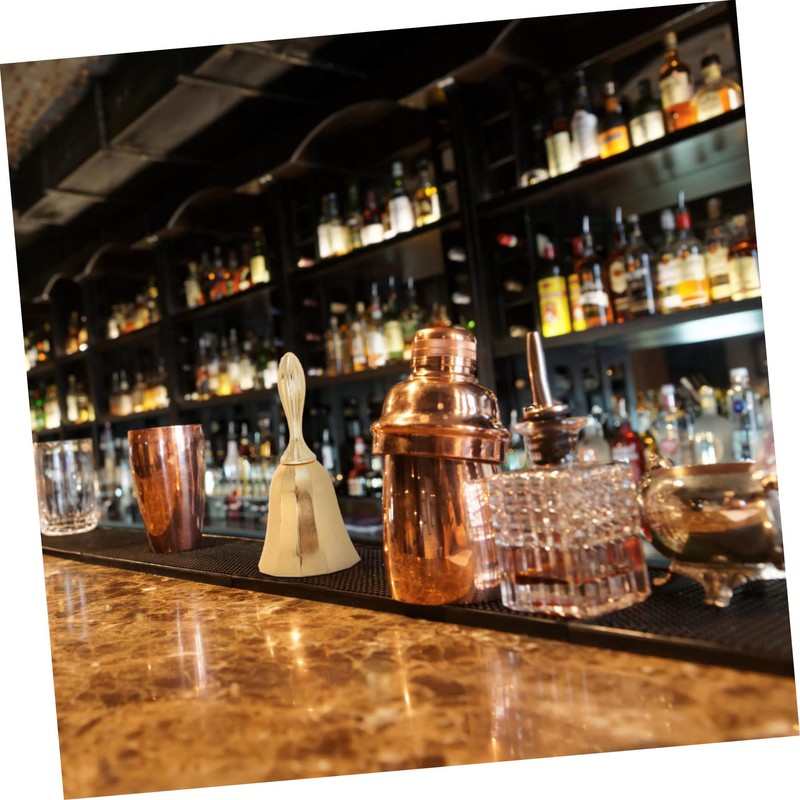 jojofuny Elegant Metal Call Bell for Restaurant and Bar Decorative