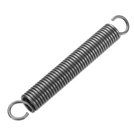 PATIKIL Extension Spring, 1pcs Wire Diameter 0.1", OD 0.7", Free Length 5.5" Spring Steel Dual Hook Tension Springs for Lawn Tractor Home Repairs DIY, Grey