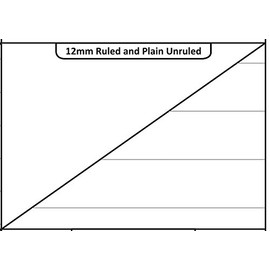 Rhino School Exercise Project Books Half 12mm Lined Half Plain Pack of 5