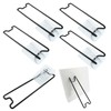 Rierdge 5Pcs Black Self Adjustable Picture Easel Stand Metal Self
