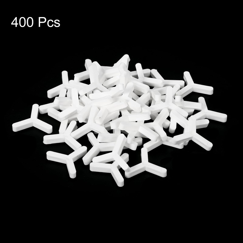 uxcell 400Pcs Wall Floor Tile Plastic Y Type Spacers Tiling