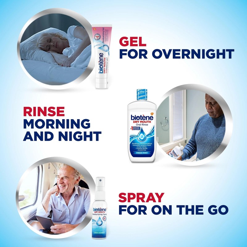 biotène Biotene Dry Mouth Management Kit Mouthwash Spray Gel Oral