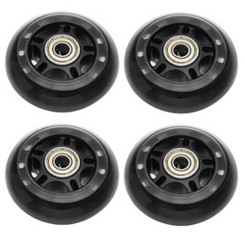 YINETTECH Pack of 4 PU Wheels with 608ZZ Bearings Front Anti-tilt Wheel Assembly for Scooters Electric Chairs Skateboards Drift Cars 72 x 24 mm