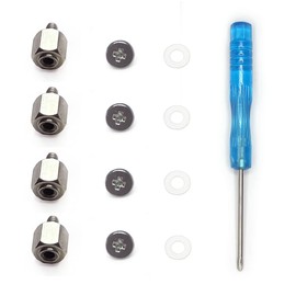 Awxlumv M.2 Screws Kit, NVMe Screw M.2, Screw M2 SSD Mounting Set Standoff + Screws with Screwdriver Compatible ASUS Motherboard Computer and Work for Laptop Notebook