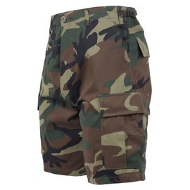 Rothco Bdu Short P/C - Woodland Camo, Medium