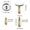 Bathroom Push Pop-Up Click Clack Plug Stopper, 38mm Push Sink