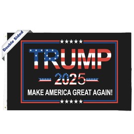 FRF FLAG Trump Inauguration Day Flag 3x5 FT Trump 2025 Flag Double Sided, Trump 2025 President 3 Ply Outdoor Flag, Heavy Duty Trump MAKE AMERICAN GREAT AGAIN 2025 Banner