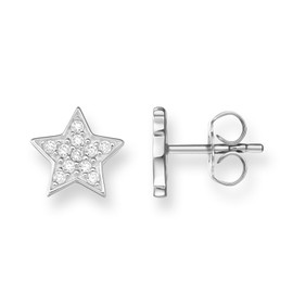 Thomas Sabo H1868-051-14 Women's Stud Earrings Star Zirconia 925 Sterling Silver, Sterling Silver, Cubic Zirconia