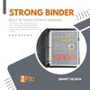 2Fold 3 Ring Binder 1 Inch with Clear Front Pocket