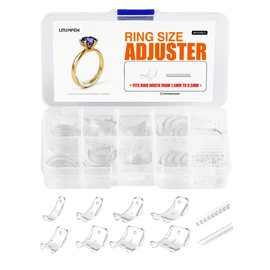 ELETIUO Ring Size Adjuster for Loose Rings - 60Pack, 2 Styles, Ring Guard, Ring Sizer, 10 Sizes Fit for Man and Woman Ring