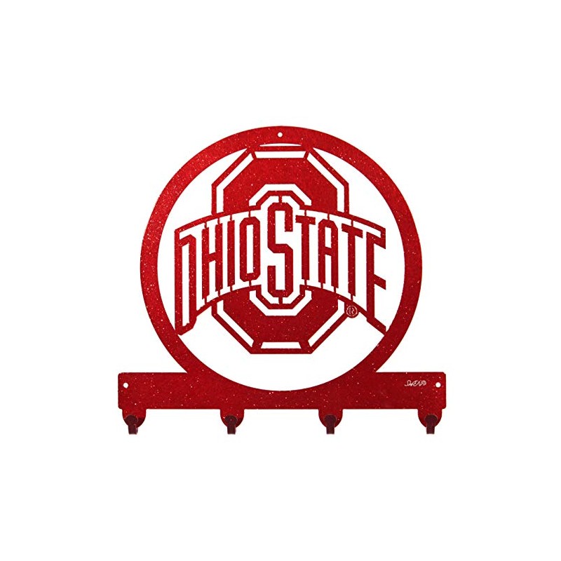 SWEN Products Ohio State Buckeyes Metal Key Chain Hanger -