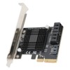 Expansion Card PCIE to 5 Ports SATA3.0 Module Converter Board