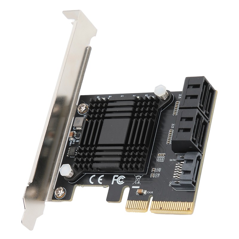 Expansion Card PCIE to 5 Ports SATA3.0 Module Converter Board