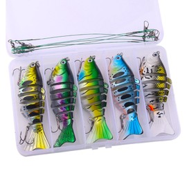 Swim Baits for Bass Fishing - 3D Trout Bait with Propeller Dynamic Design - Fish Tackle Accessories for Deep Diving and Freshwater Saltwater