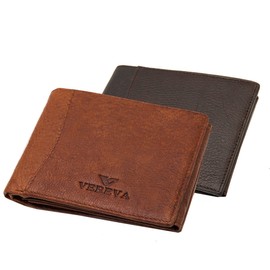 Men´s Wallet, Portemonnaie, Purse, "Vereva", real leather, Vintage-look (12,5/10/2) Mod. 5013 by Fashion-Formel